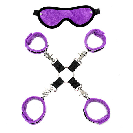 Soft bondage Set Hogtie mit Velkroband (6-teilig)