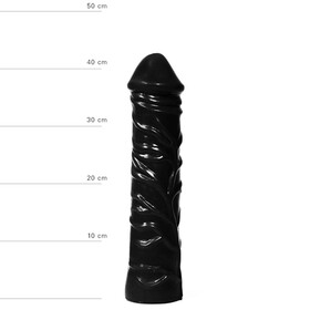 Realistischer XXL Dildo 33 cm - Schwarz