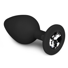 Diamond Analplug mittlgro - schwarz