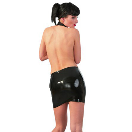 Latex Minirock schwarz