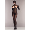 Ouvert Catsuit ohne Cups mit Kapuze