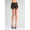 Strumpfhose mit Strumpfhaltergrtel-Look und Schleifen