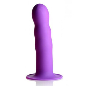 Squeeze-It gewellter Dildo - Lila