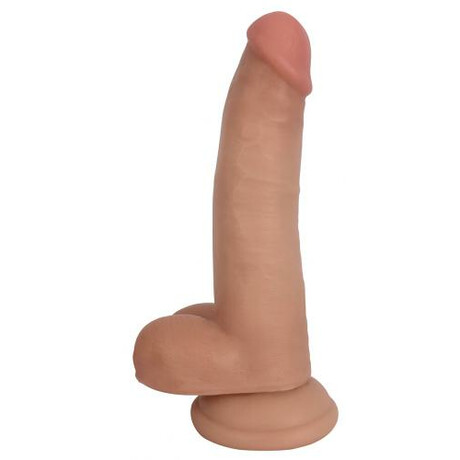 21 cm Realistischer Dildo mit Hodensack - Hautfarben