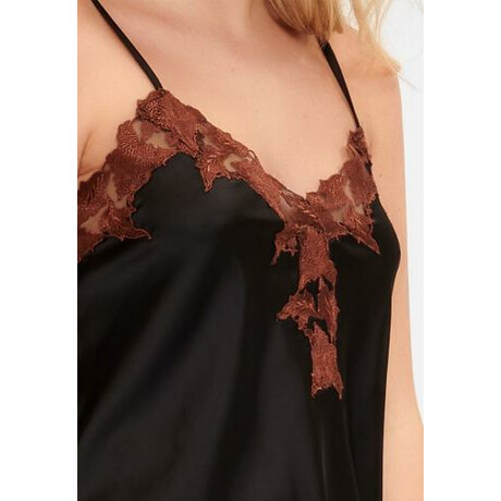 Satin-Nachthemd mit Spitze