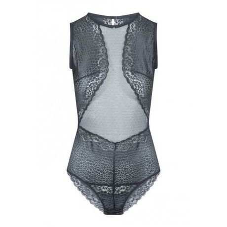 Eleganter Body mit tief ausgeschnittenem Rcken