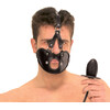 Leder Maske mit Dildo