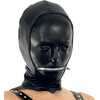 Leder Haube Maske mit RV
