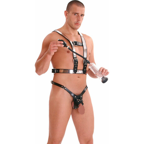 Leder Brust Harness