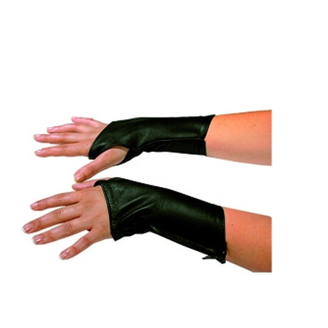 Leder Armstulpen kurz mit RV