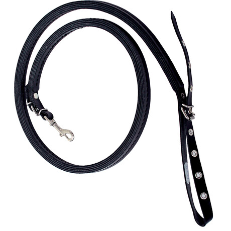Lederleine mit verstellbarer Handschlaufe 135cm lang