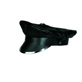 Leder Schirm Mütze mit Metallrand