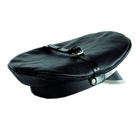 Leder Schirm Mütze mit Metallrand