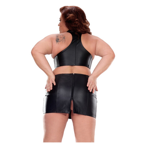 Leder Bustier Top